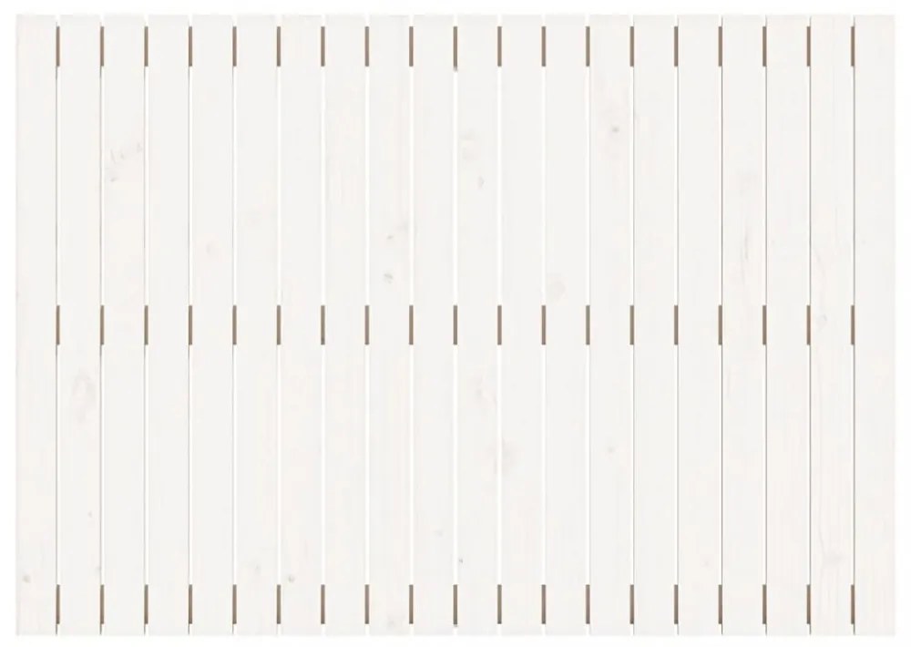 fehér tömör fenyőfa fali fejtámla 127,5 x 3 x 90 cm