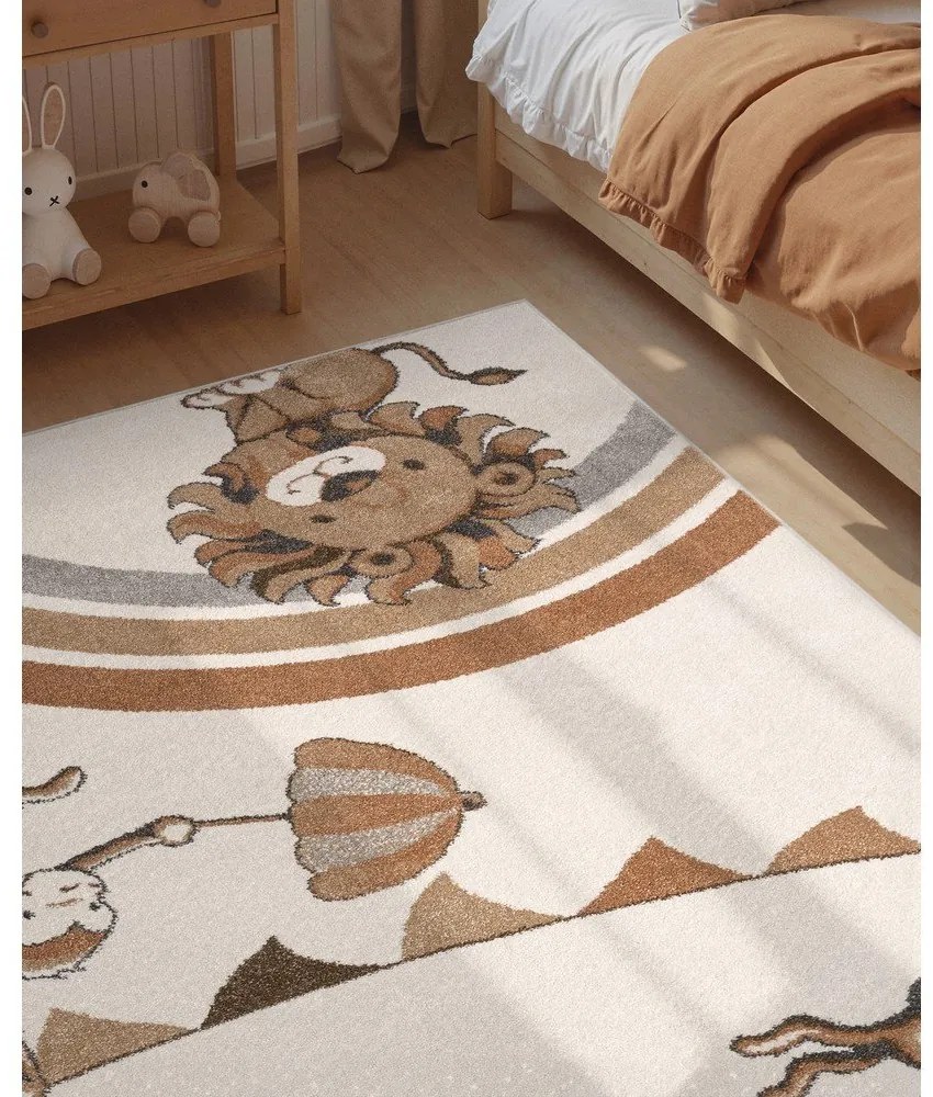 Krémszínű gyerek szőnyeg 120x170 cm Roar like a Lion Rainbow Party – Villeroy&amp;Boch