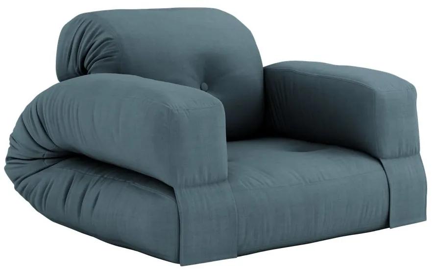 Hippo Petrol Blue kék kinyitható fotel - Karup Design