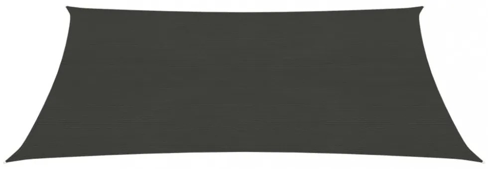 antracitszürke HDPE napvitorla 160 g/m² 4 x 5 m