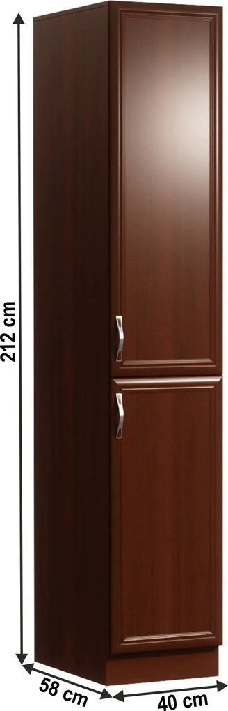 Élelmiszer szekrény D40SP, dió Milano, jobb, SICILIA
