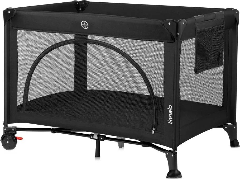 Lionelo - LAURA utazóágy, fekete karbon