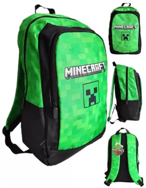 Minecraft Creepers iskolatáska, táska 40 cm