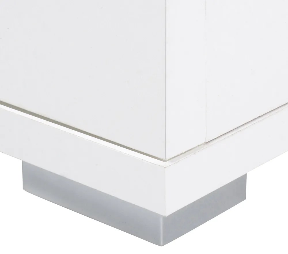 Casaria® Fehér komód 2 ajtóval és fiókokkal