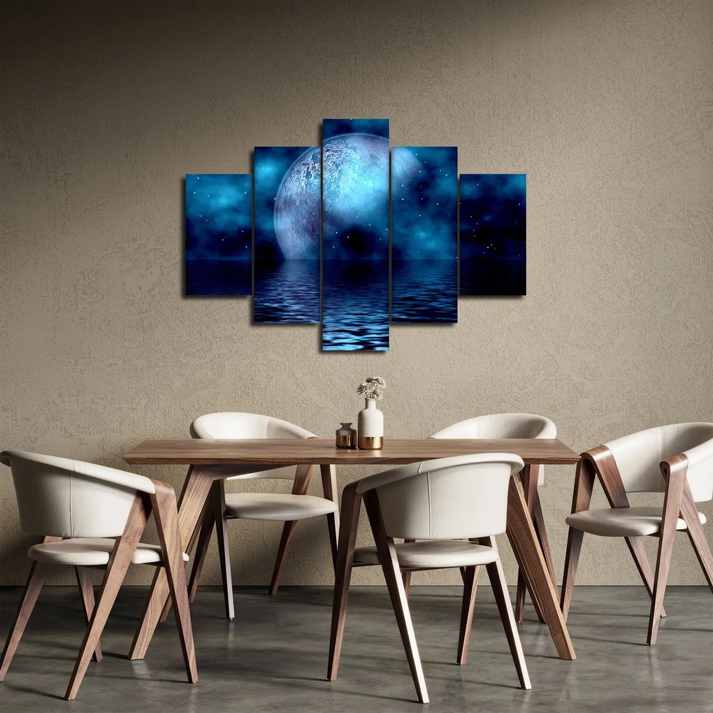 A hold képe a tenger felett (150x105 cm)