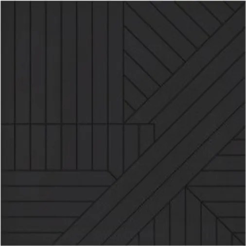 ÁTLÓS FEKETE 60x60 MDF FALPANEL 17MM