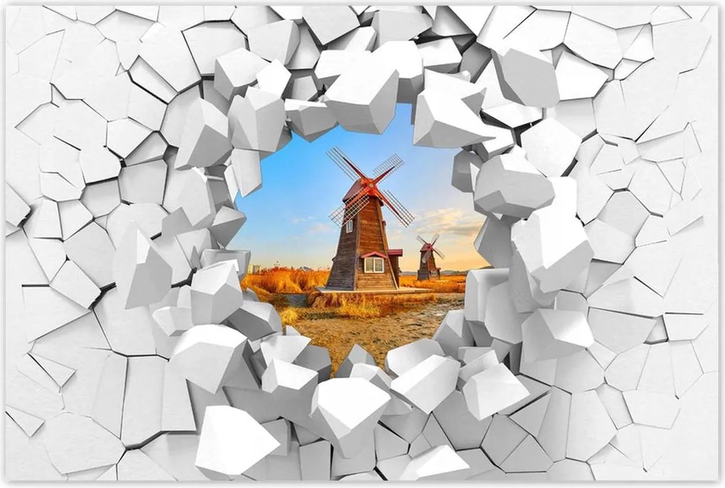 Poszterek 90x60 Fa szélmalom