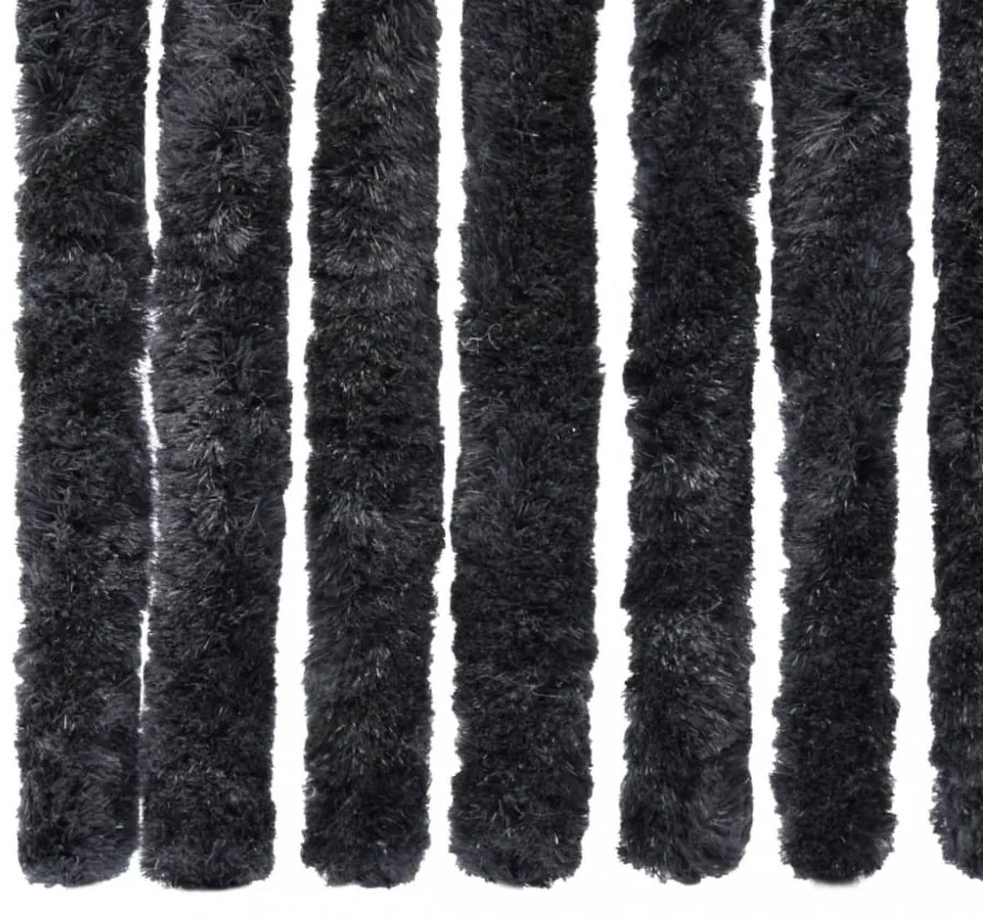 antracitszürke zsenília rovarfüggöny 100 x 220 cm