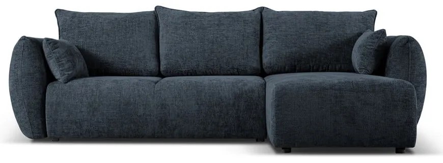 Sötétkék sarokkanapé (jobb oldali) Matera – Cosmopolitan Design