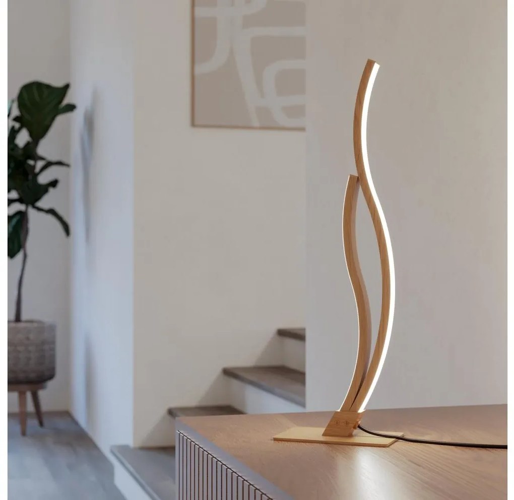 Eglo 901213 - LED Asztali lámpa GRISOLIA LED/12W/230V 4000K bézs