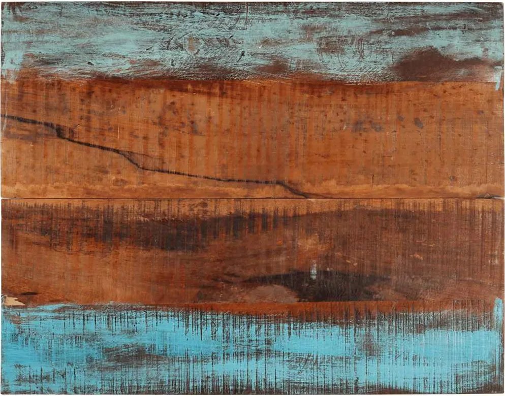 vidaXL négyszögű tömör újrahasznosított fa asztallap 70x90 cm 25-27 mm