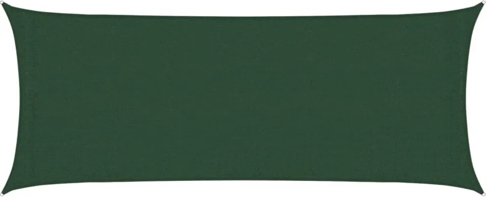 vidaXL sötétzöld HDPE napvitorla 160 g/m² 2 x 5 m
