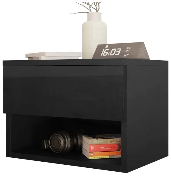 Éjjeliszekrény NECE 32x45 cm fekete