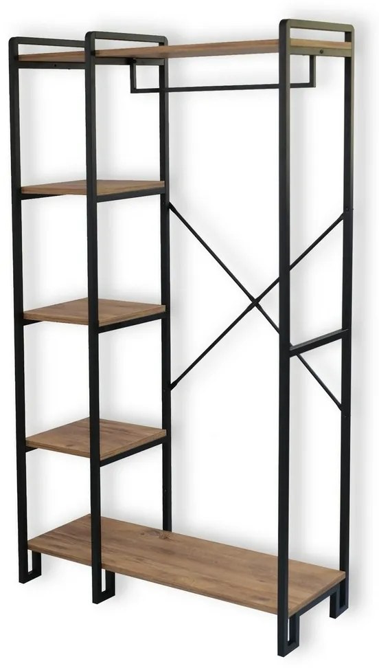 Rex Atlantic Pine and Black ruhaállvány