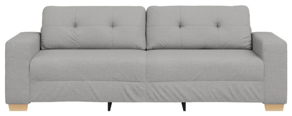 3-Fős Kanapé Felhő Szürke 180 cm Textil