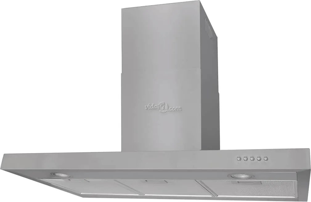 vidaXL Lapos rozsdamentes szagelszívó 900 mm