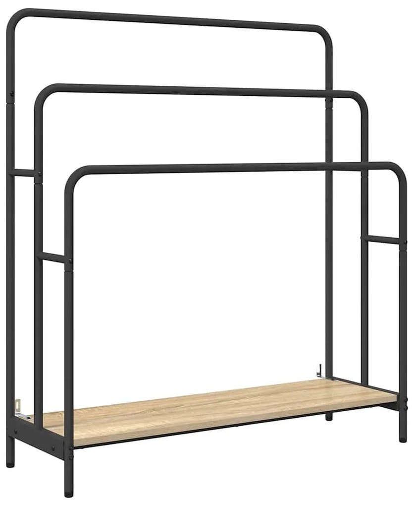 Ruhaszárító polcokkal sonoma tölgy 90 x 30 x 100.5 cm Faanyag