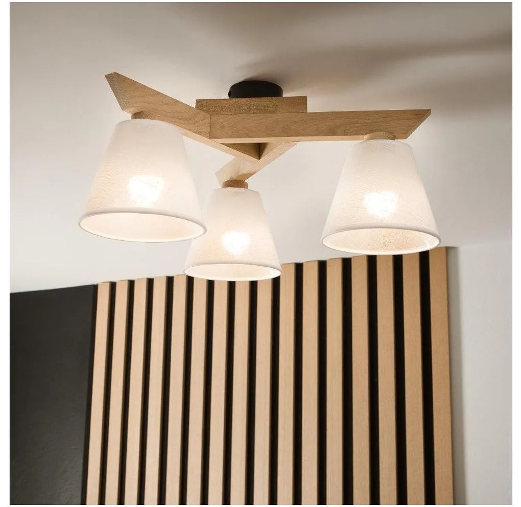 Brilagi Brilagi - LED  Felületre szerelhető csillár  ANTHONY 3xE14/40W/230V tölgy/fehér BG1447