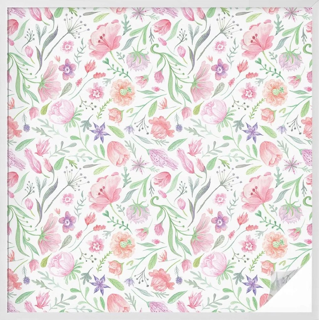 Szélvédőfólia Ablak Adatvédelem Virágmintás 100x100 cm