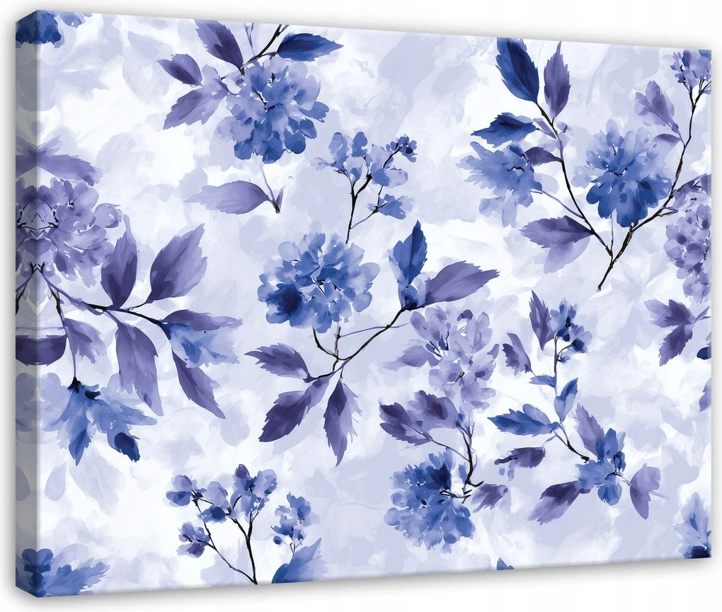 Vászonkép Virágok Lila Absztrakt Hálószoba Nappali Vászon 40x30