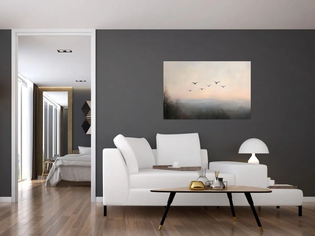 Kép - Madárcsapat (90x60 cm)