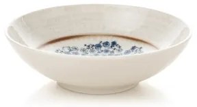 24 darabos étkészlet kék/bézs/porcelán