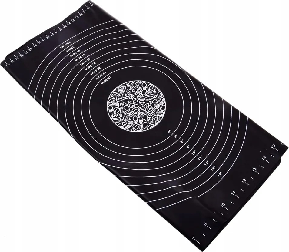 Nagy Szilikon asztal XXL 45x64 cm Fekete