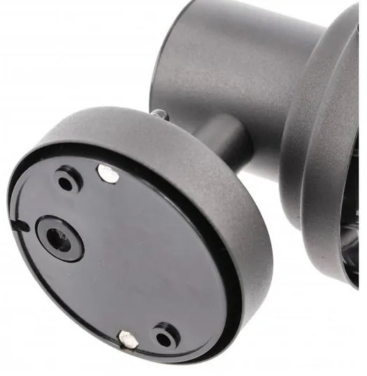 Lámpa Kerti lámpatest KERTA-A, E27, MAX.12W, IP44, AC220-240V ,50-60Hz,falra szerelhető, grafit