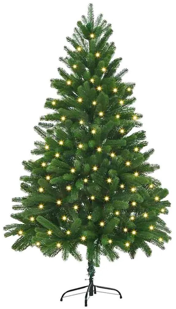 Mű karácsonyfa LED -es lámpákkal Zöld 180 cm PE