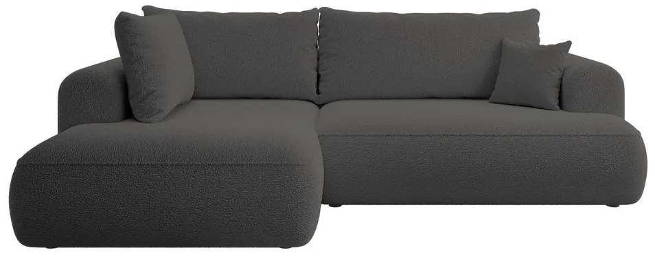 Sarokkanapé Olivo II (B) (sötétszürke + fekete). 1099263