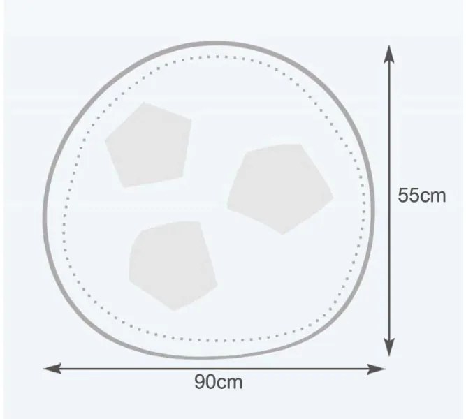 Babzsák labda sport l eco-bőr 325l TiaHome - rózsaszín