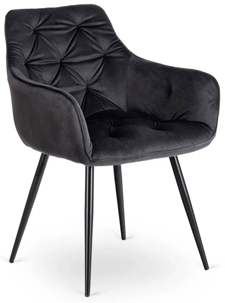 Fekete Bársony Étkezőszék. MODESTO