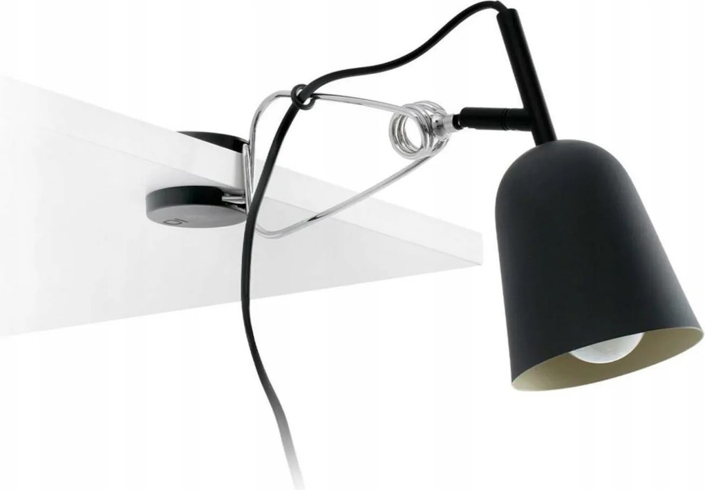 Faro Studio fekete és krémszínű asztali lámpa csiptetővel, E14, 8W, IP20