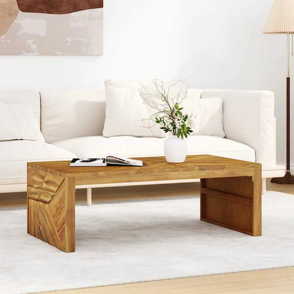 tömör tíkfa dohányzóasztal 110x60x38