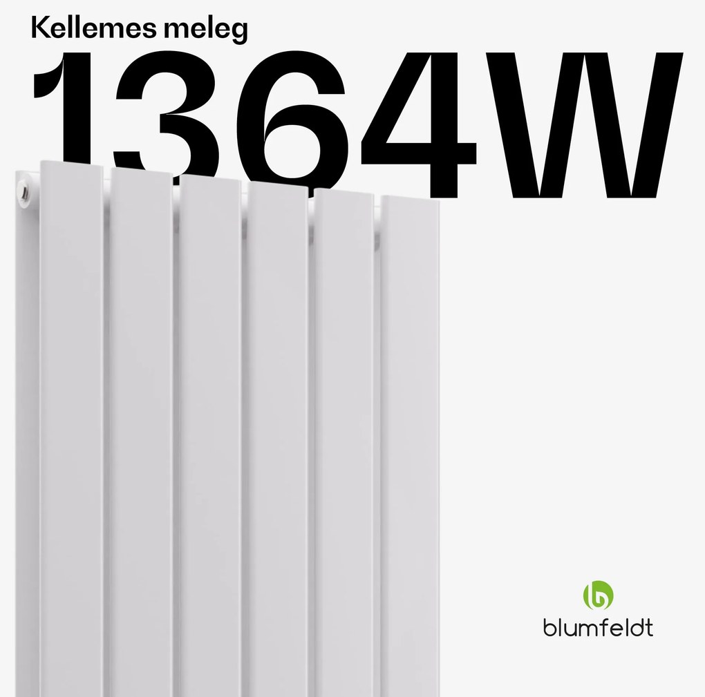 Blumfeldt Ontario radiátor 180x45 Teljesítmény 1364 W