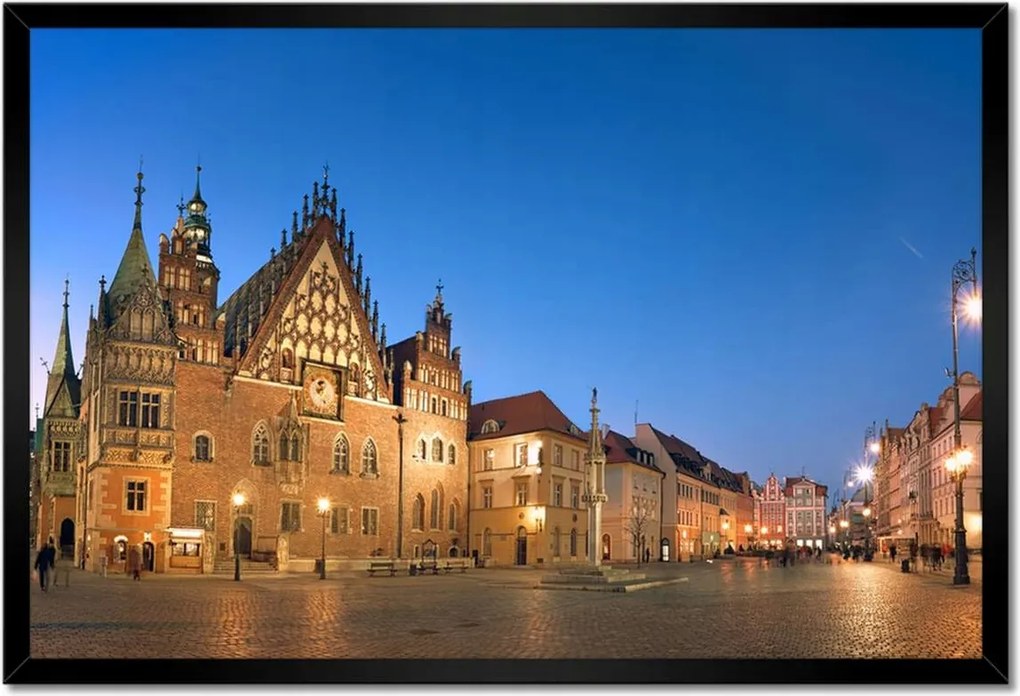 Plakátok keretben 60x40 Wroclaw városháza