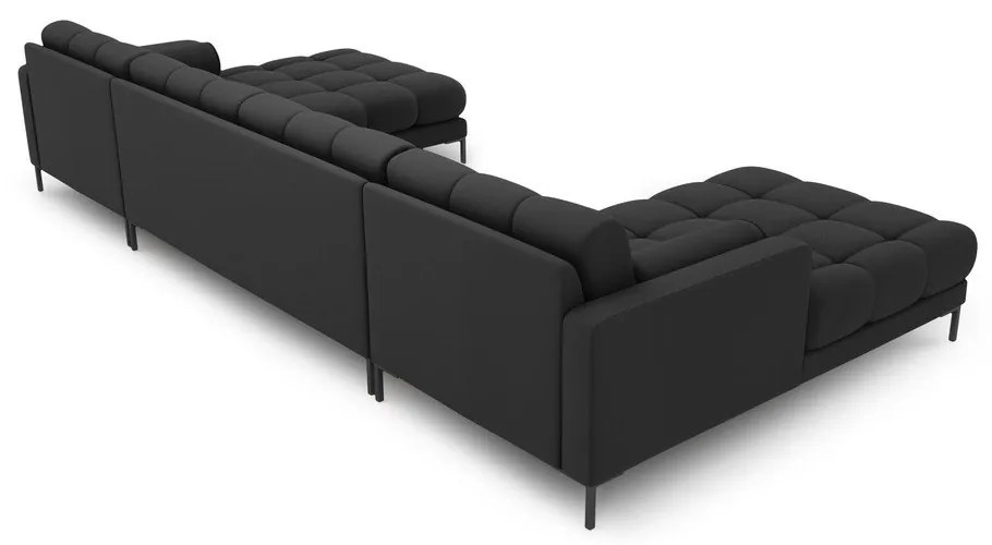 Sötétszürke sarokkanapé (U alakú) Bali – Cosmopolitan Design