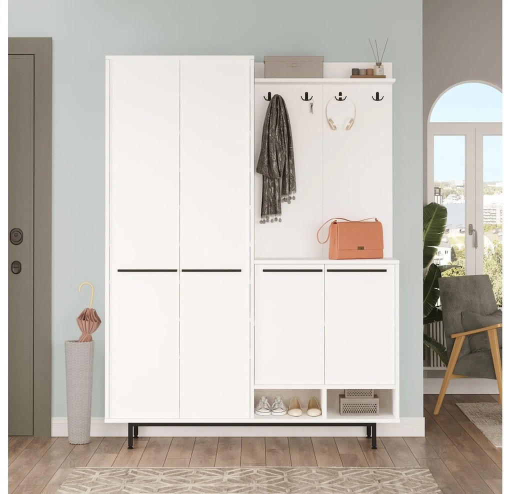 Előszoba fal Opuntia 1 (fehér) . Akció -25%. 1102438