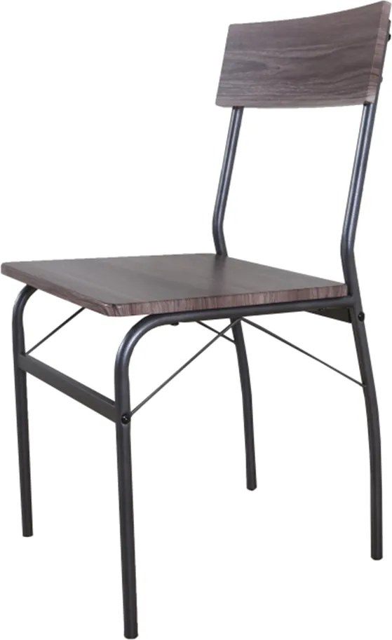 Étkezőgarnitúra, barna/fekete, GIROL SET 1+4