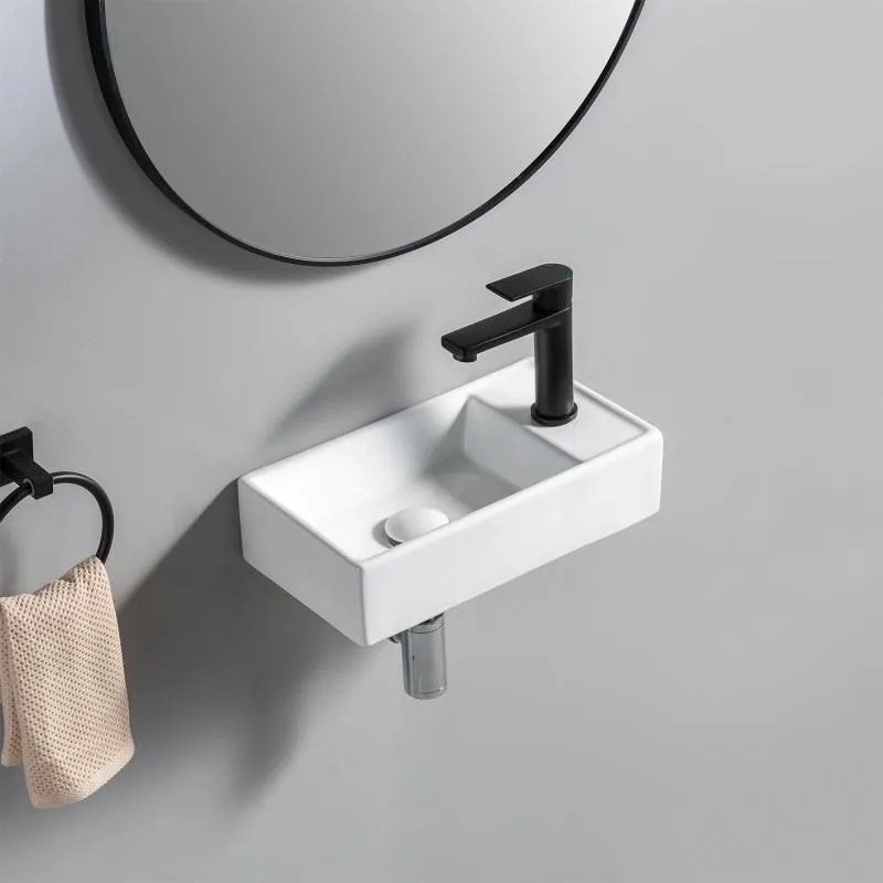 AREZZO design AUSTIN 40x22 jobb oldali mini kézmosó AR-340