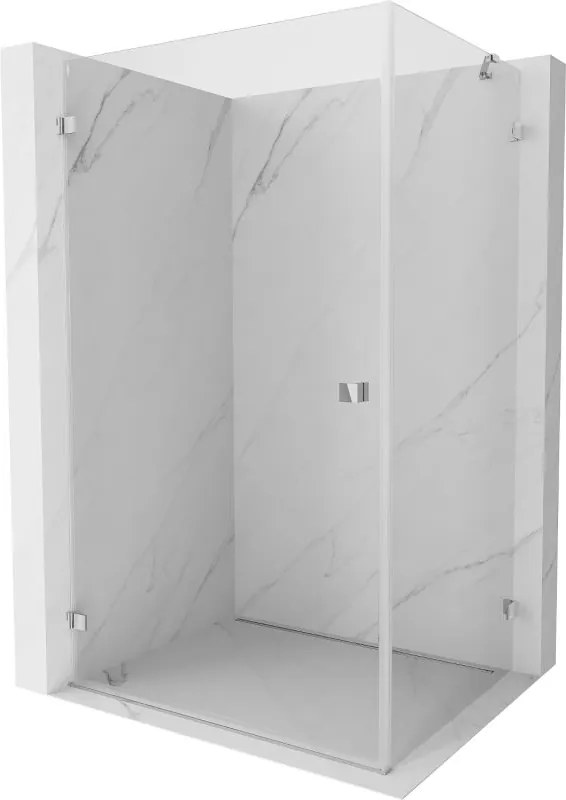 Mexen Lunar-B bal oldali zuhanykabin 85 x 80 cm, átlátszó, króm - 832-085-080-01-00-L