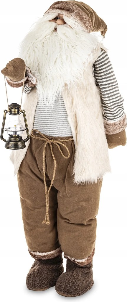 Mikulás Lámpással Magas Figura Dísz Karácsonyi Dekoráció Karácsonyfára