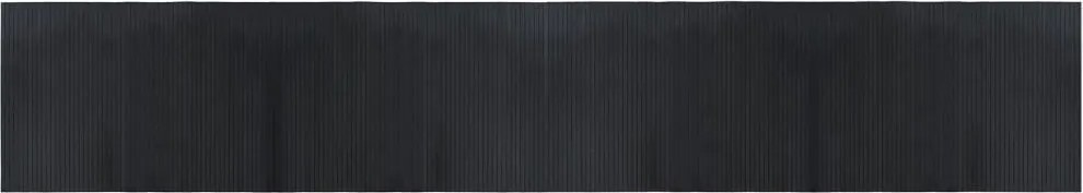 vidaXL négyszögletű fekete bambusz szőnyeg 70 x 400 cm