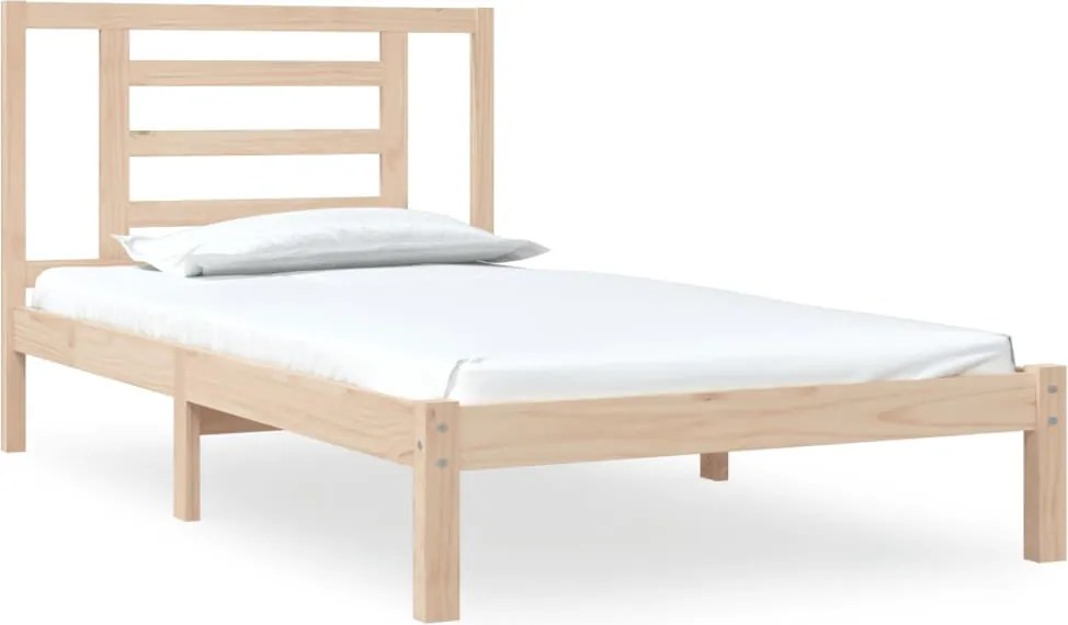 vidaXL tömör fenyőfa ágy matrac nélkül 90 x 200 cm