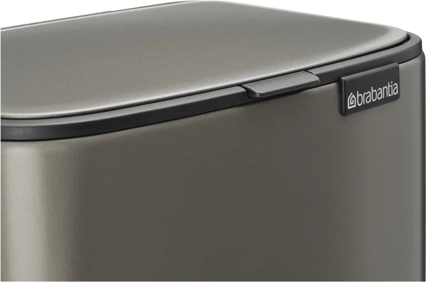 Szürke acél pedálos szemetes 7 l Bo – Brabantia