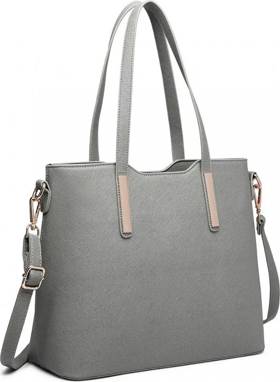 Ezüst 3 darabos luxus női táskaszett „Trio”