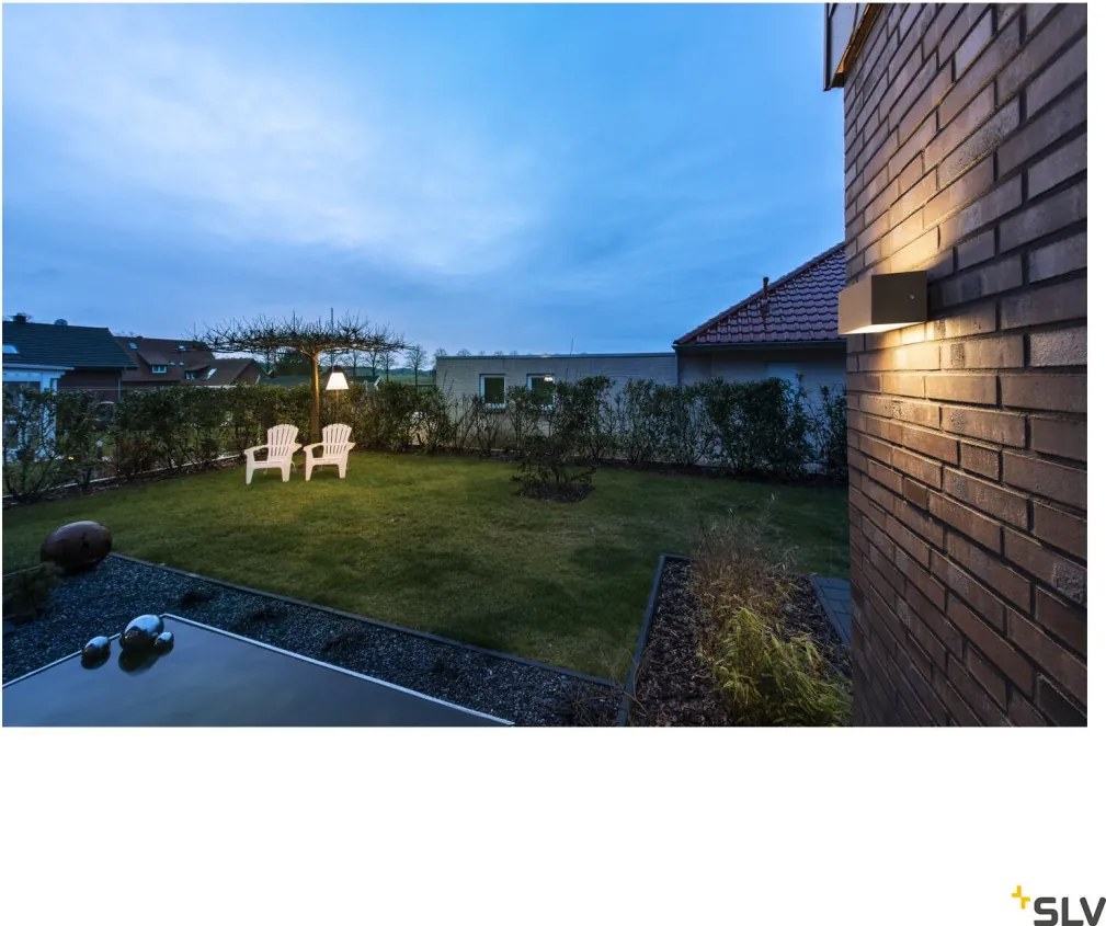 SLV 1005154 SITRA Modern Kültéri Fali Lámpa Rozsdás LED IP44