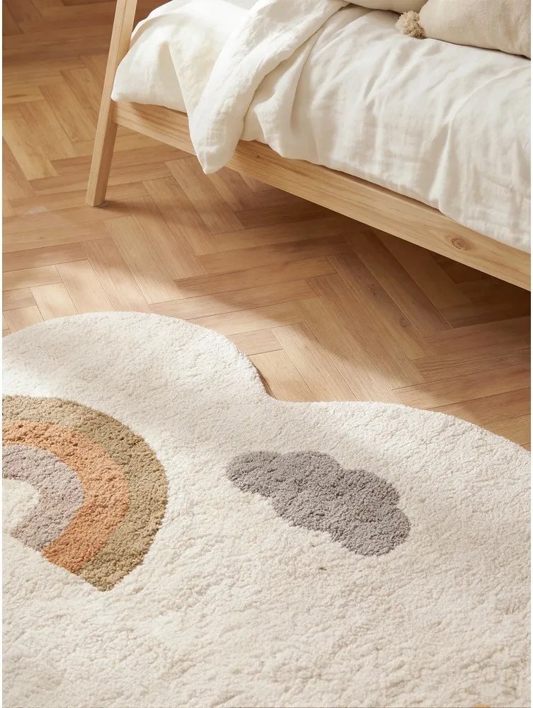 Krémszínű mosható-kézi szövésű pamut gyerek szőnyeg 140x200 cm Snuggle Willy – Hanse Home