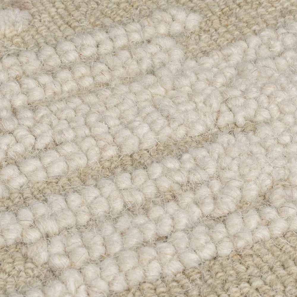 Bézs kézi szövésű gyapjú szőnyeg 200x290 cm Dion Ikat – Flair Rugs