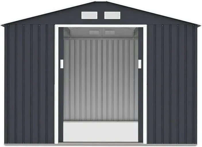 Műanyag kerti házikó Szerszámtároló 277x255 cm Abiko